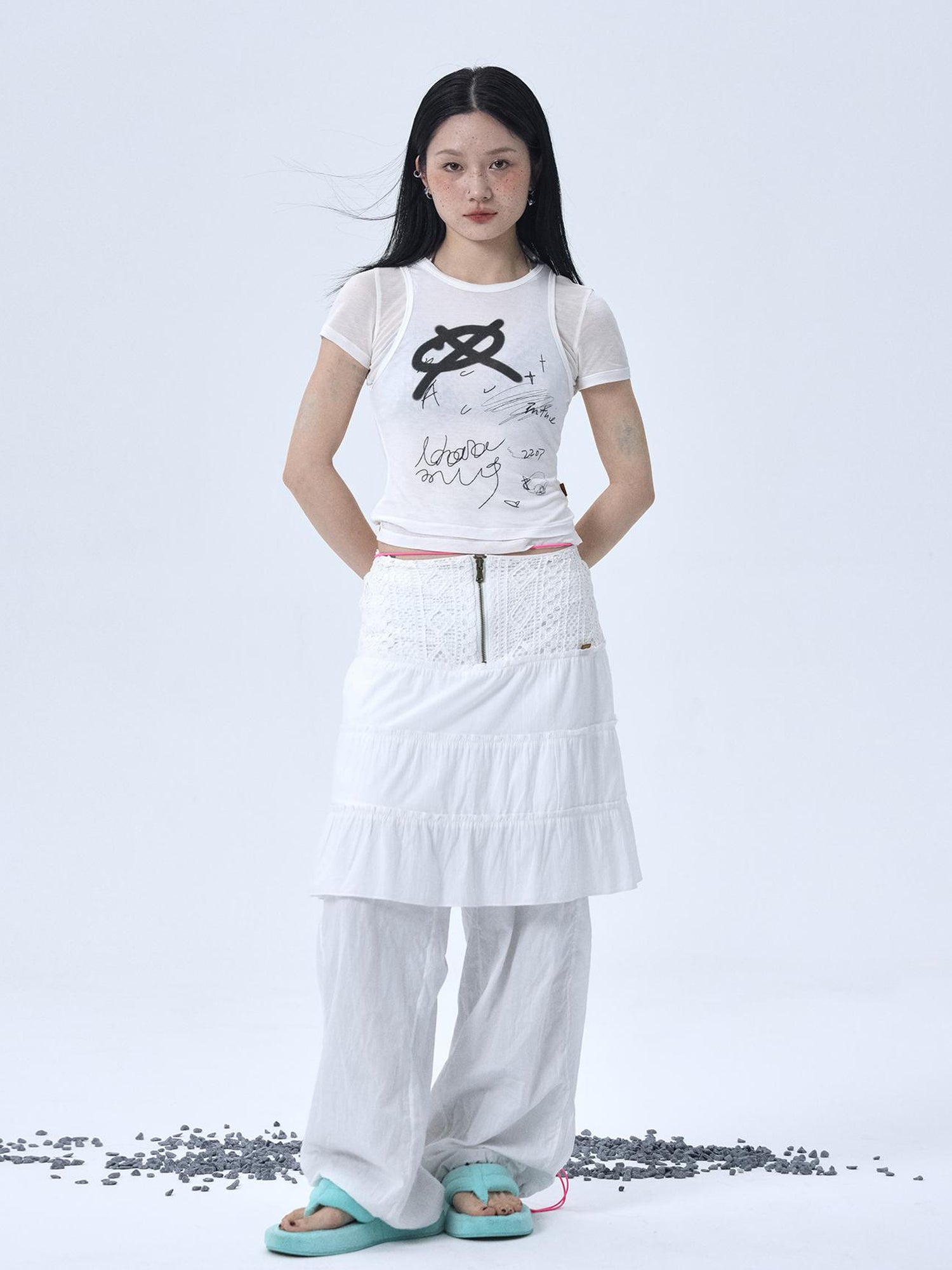 Achihara Glass Jellyfish Summer Graphic Tee