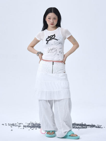 Achihara Glass Jellyfish Summer Graphic Tee