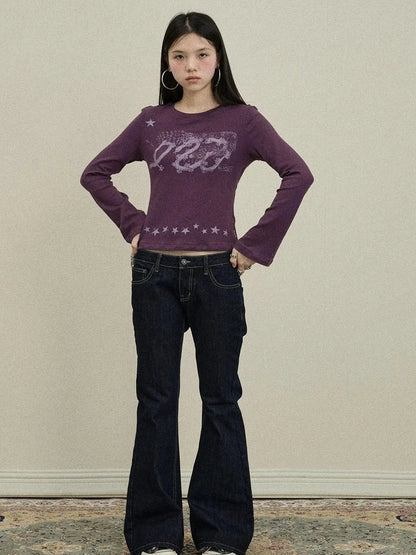 Gray Print Short Sleeve T-Shirt Unisex