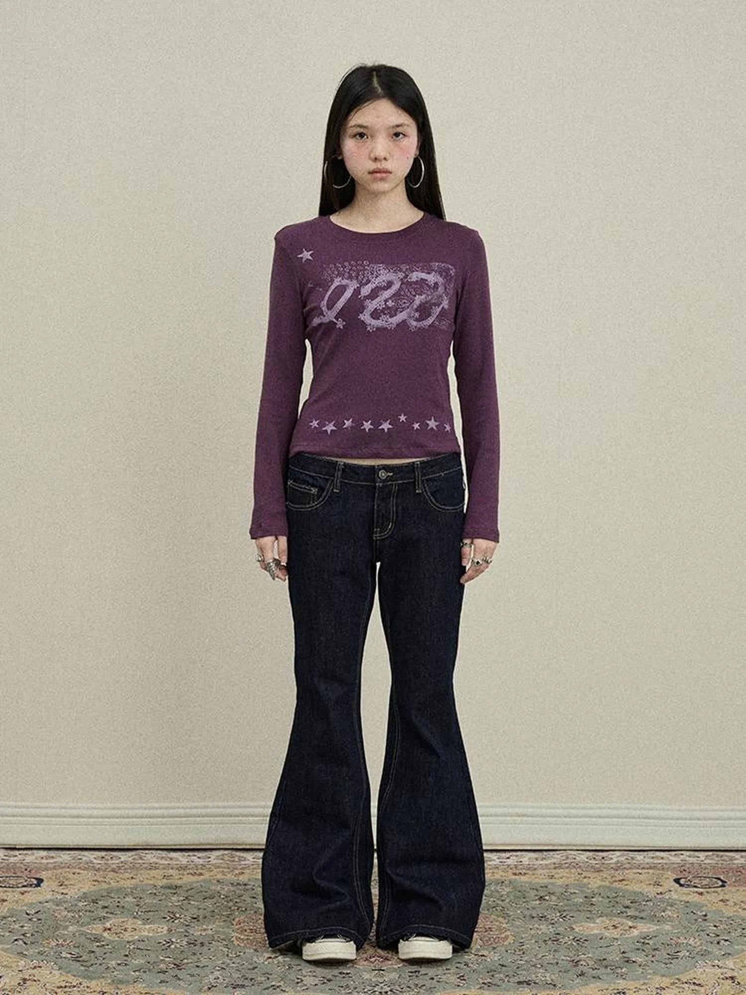 Gray Print Short Sleeve T-Shirt Unisex