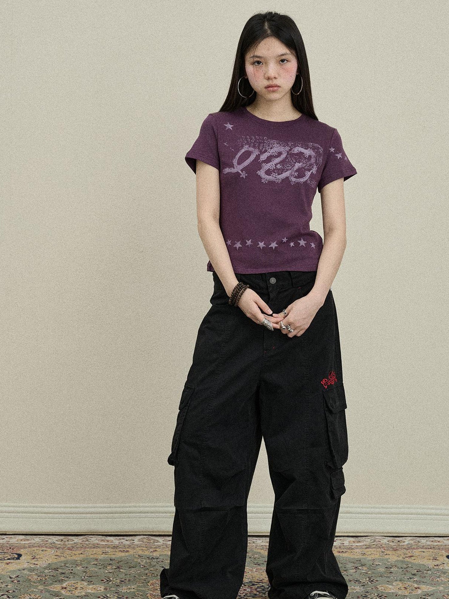Update Achihara Gray Print Short Sleeve T-Shirt Unisex