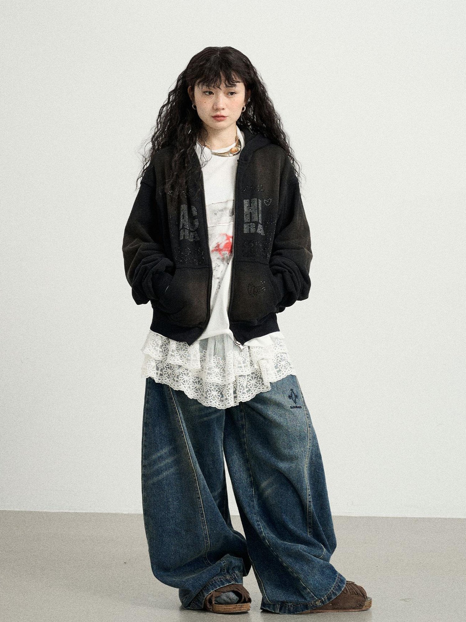 Achihara Hakuna Matata Sparkle Graphic Hoodie