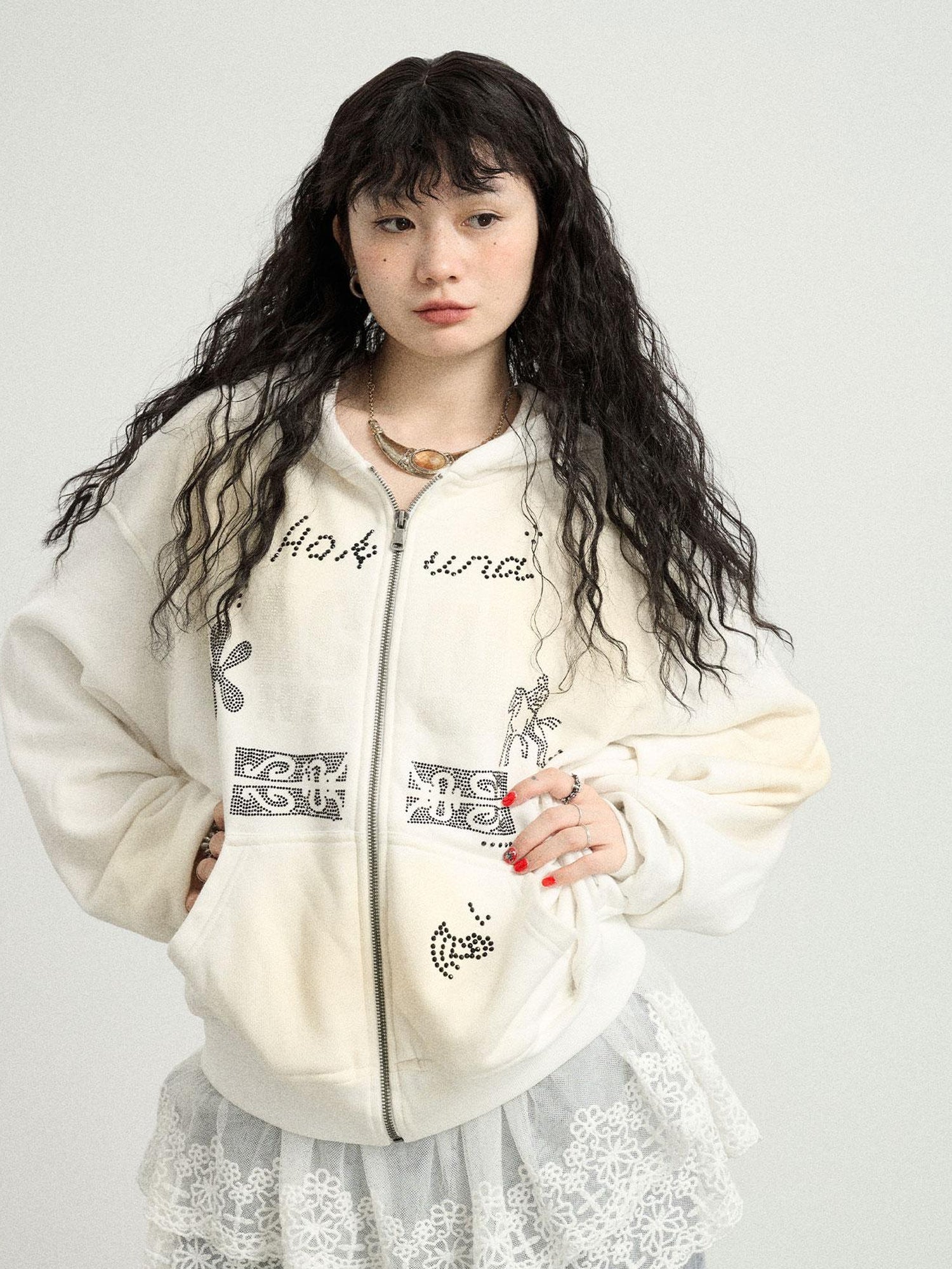 Achihara Hakuna Matata Sparkle Graphic Hoodie