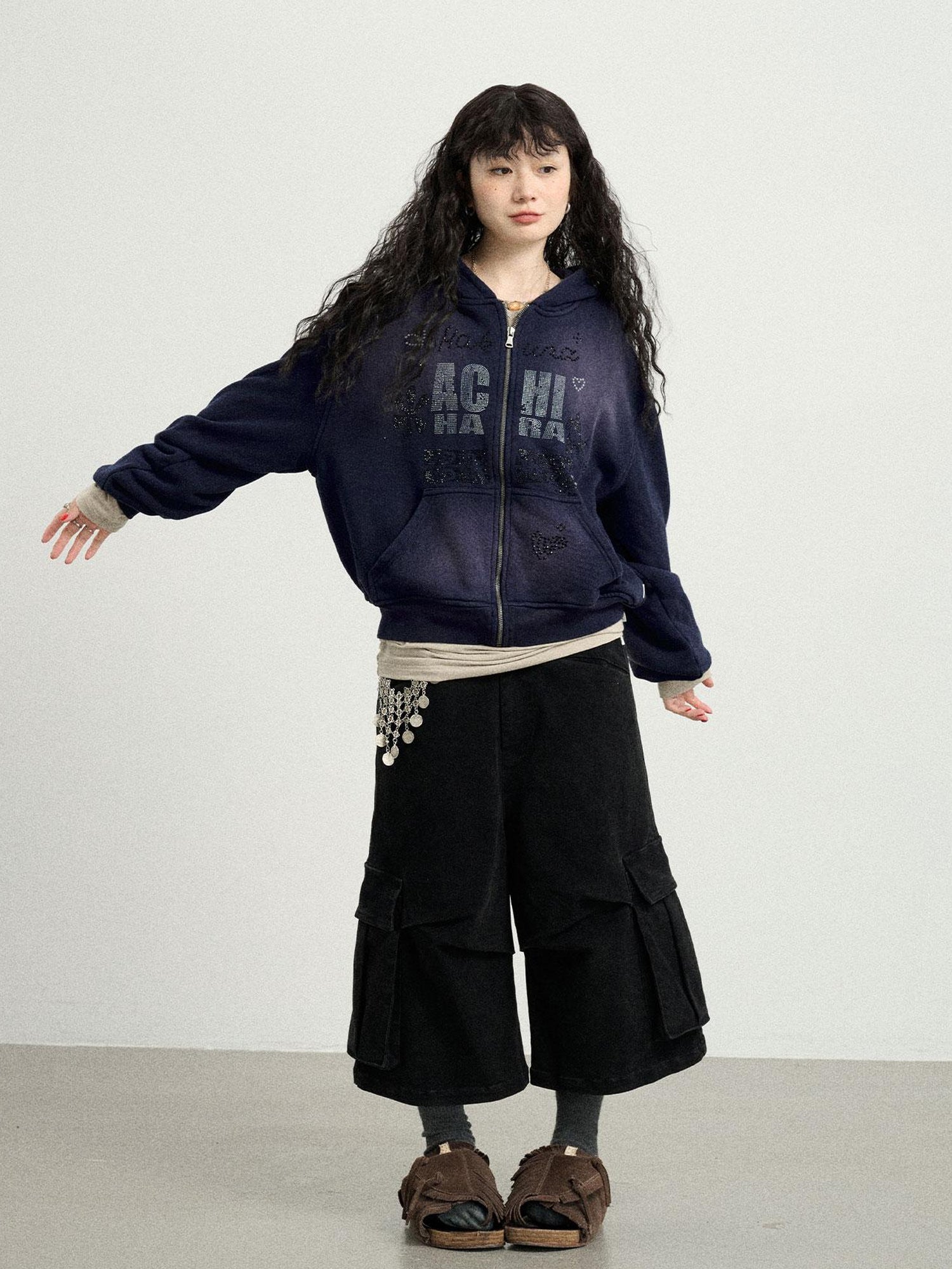 Achihara Hakuna Matata Sparkle Graphic Hoodie