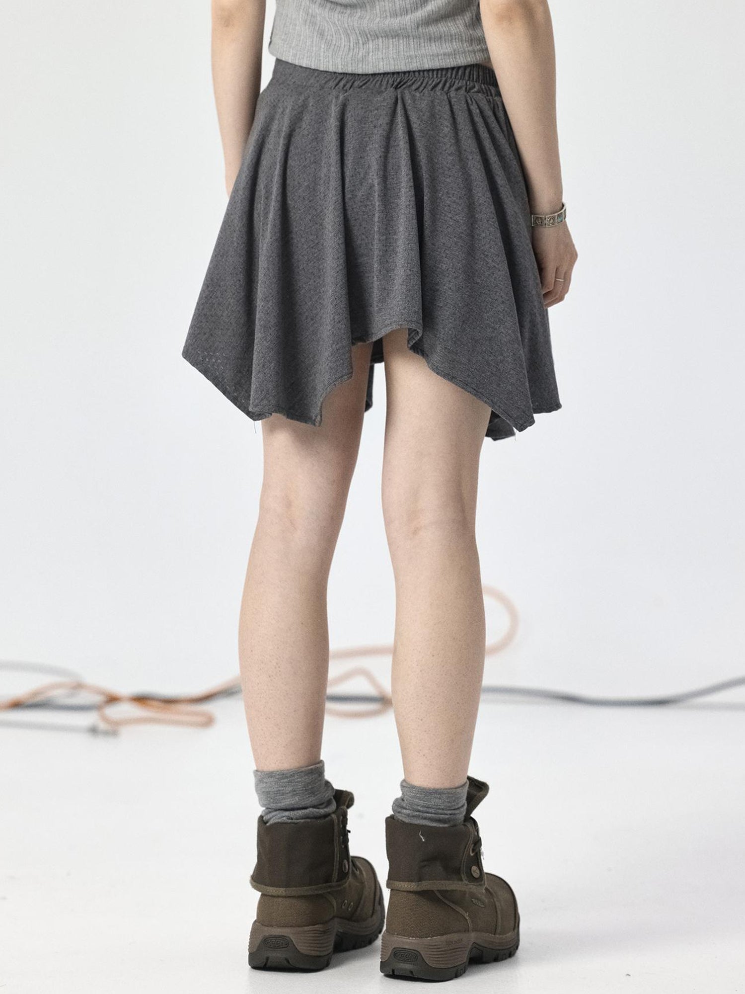 Achihara Handkerchief Hem Wrap Skirt