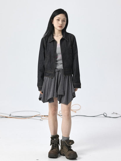 Achihara Handkerchief Hem Wrap Skirt