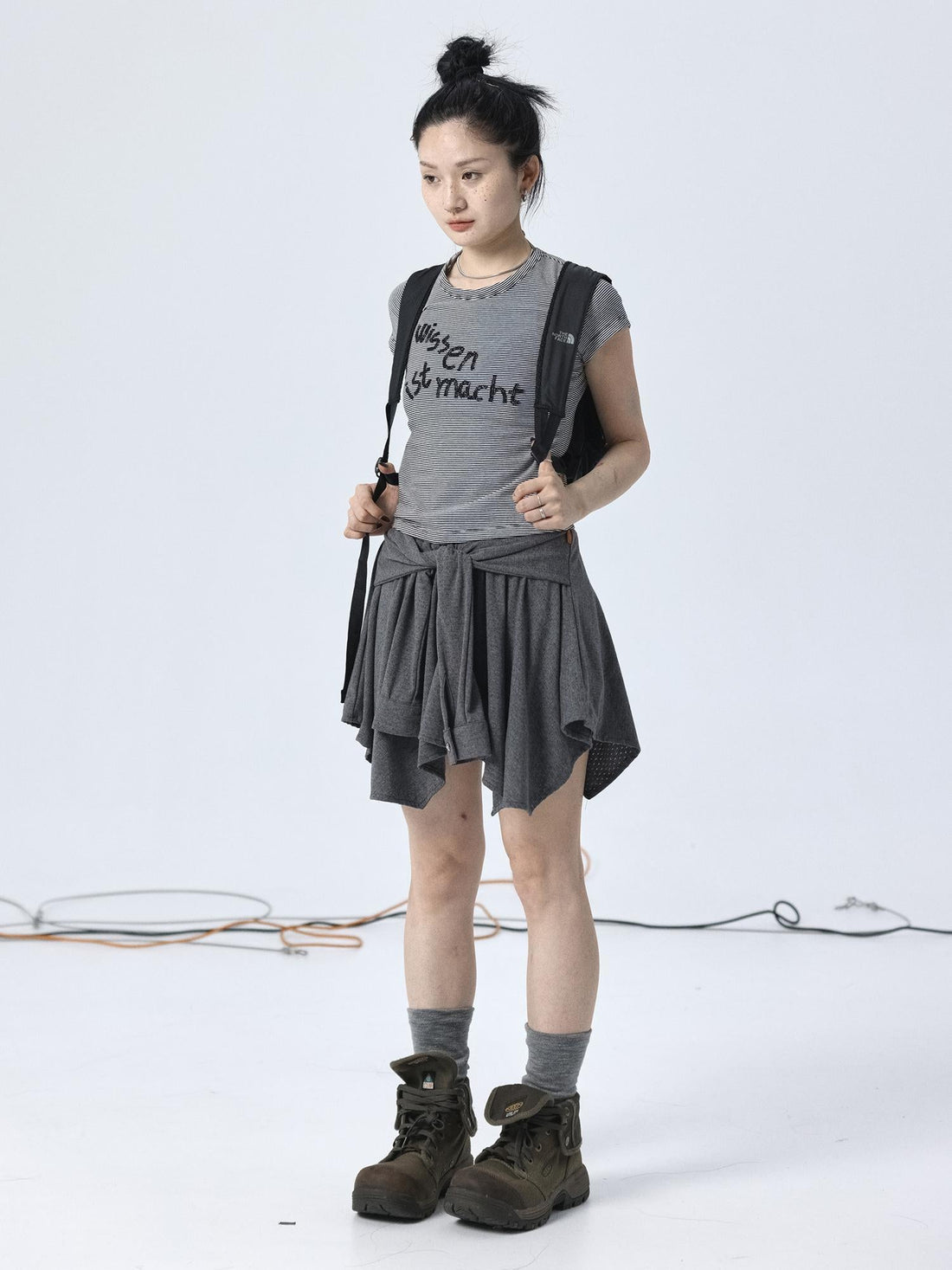 Achihara Handkerchief Hem Wrap Skirt