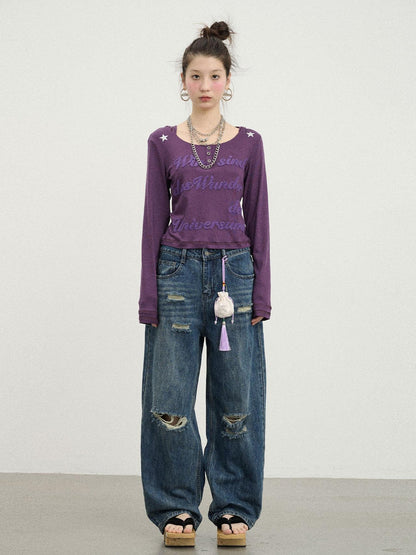 Achihara Hawaii Hooded Crop Tee