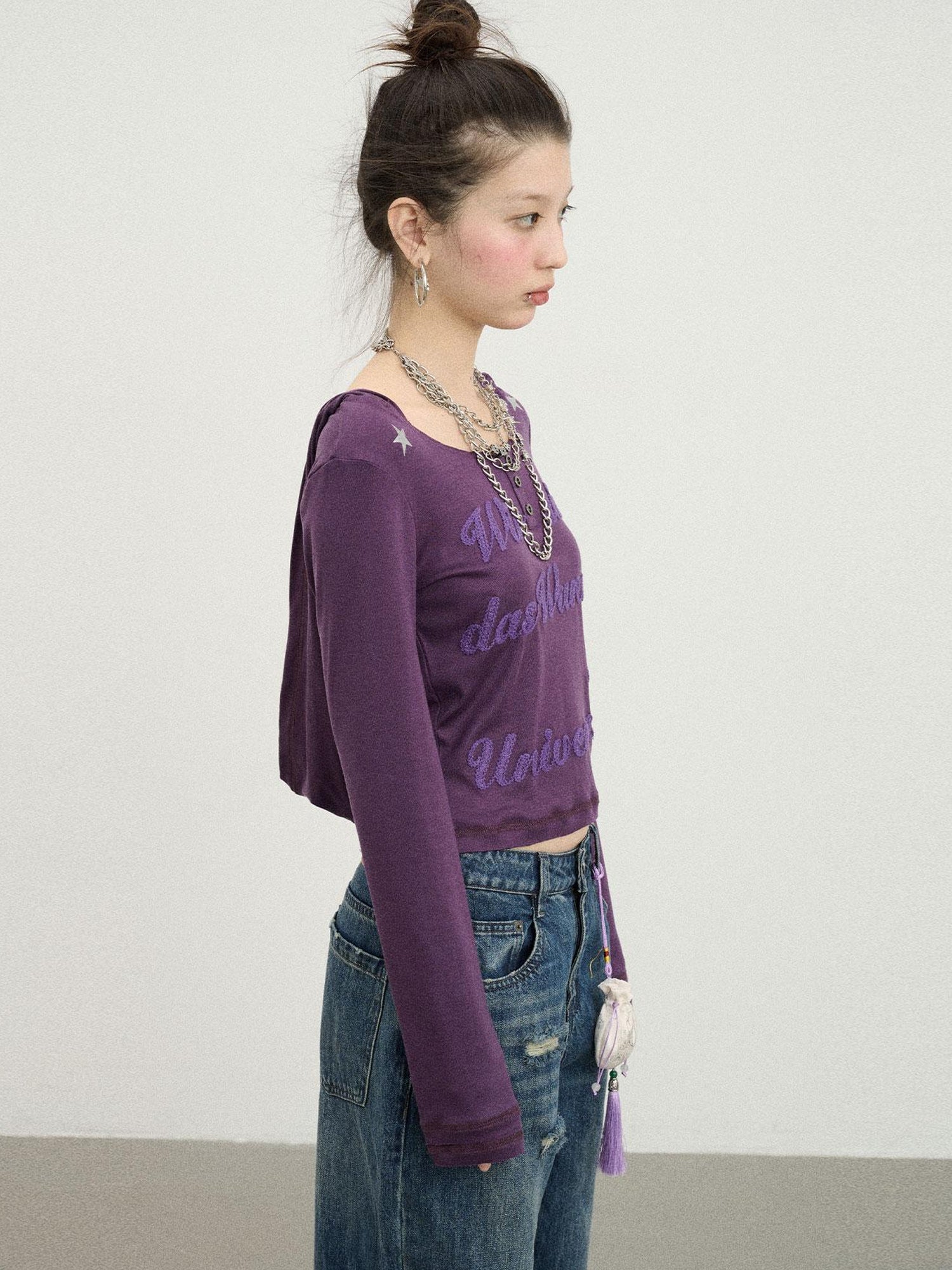 Achihara Hawaii Hooded Crop Tee