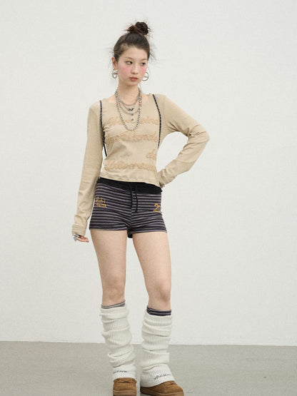 Achihara Hawaii Hooded Crop Tee