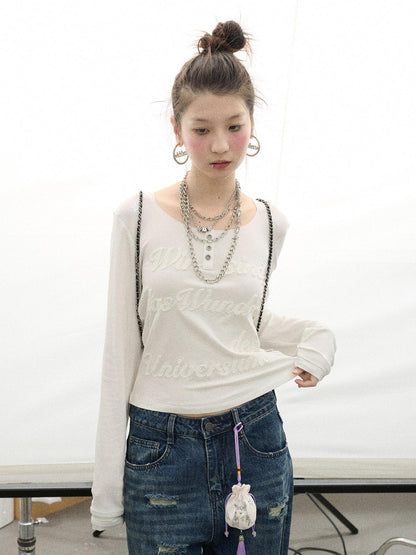 Achihara Hawaii Hooded Crop Tee