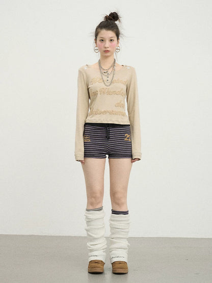 Achihara Hawaii Hooded Crop Tee-3