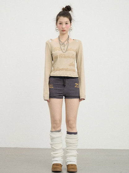 Hawaii Hooded Crop Tee