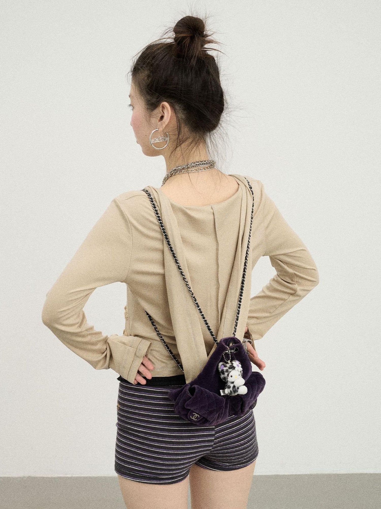Achihara Hawaii Hooded Crop Tee