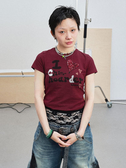 Achihara I Love Chin Hoarder Graphic Tee