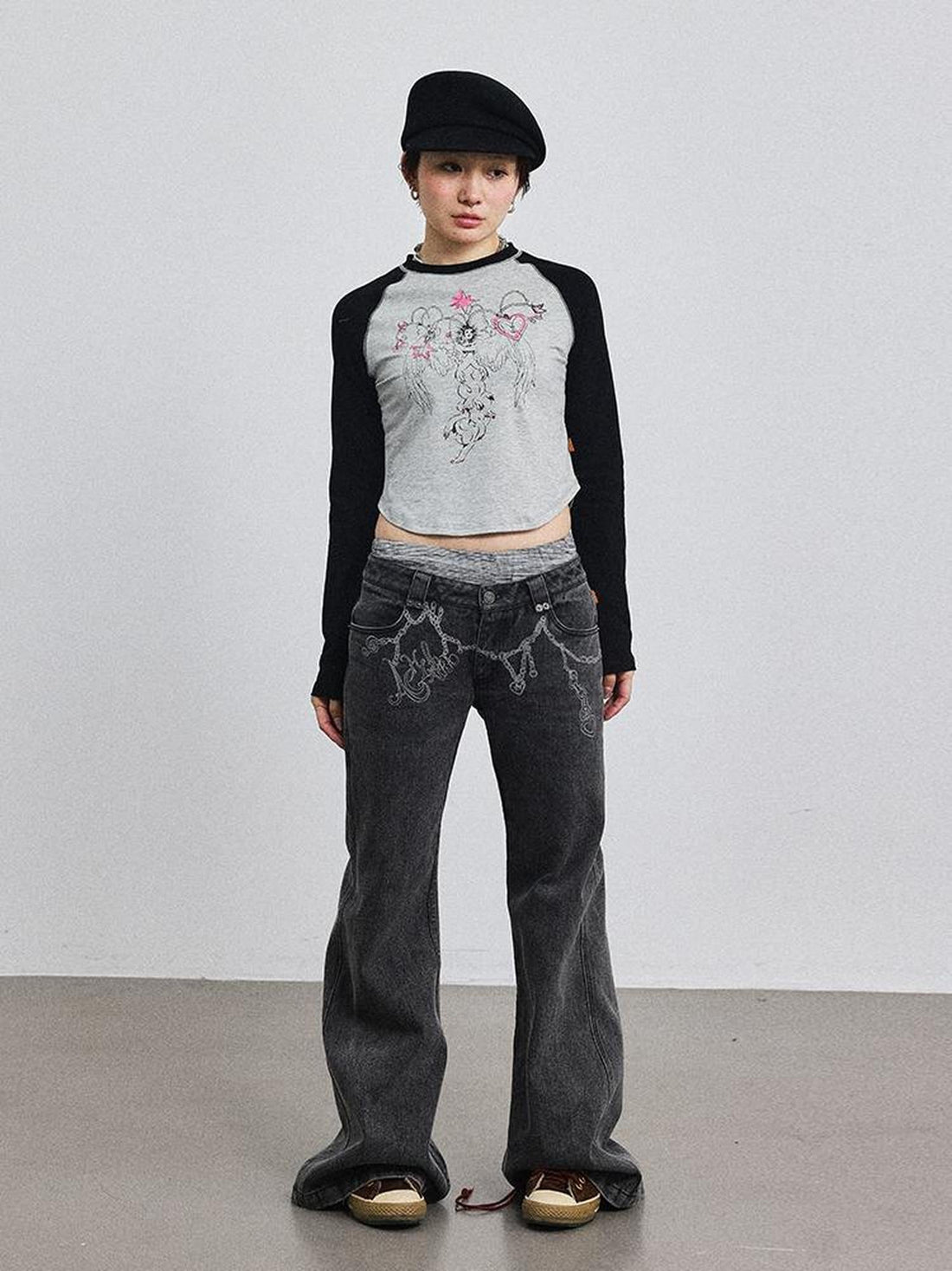 Achihara Icarus Sleeve Graphic Tee Unisex Top