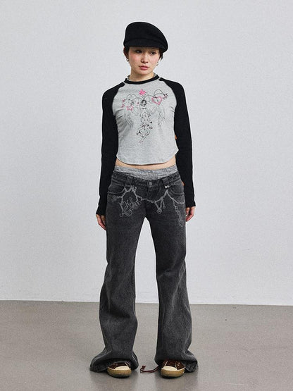 Achihara Icarus Sleeve Graphic Tee Unisex Top