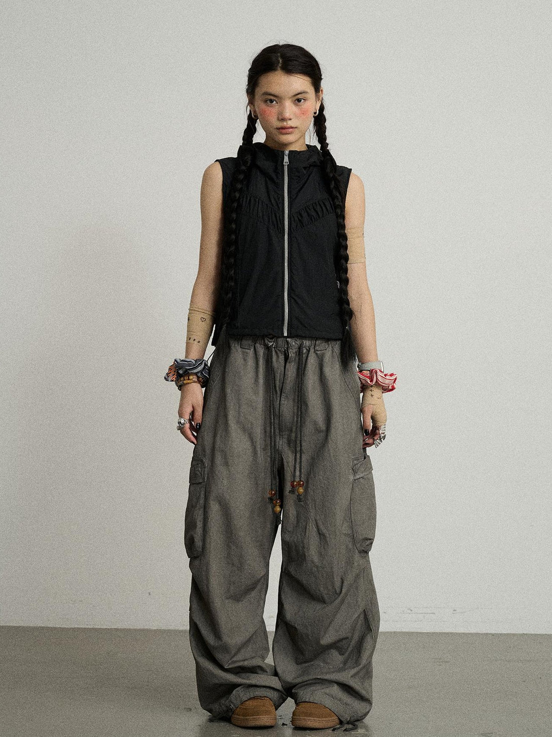 Achihara Ice Sunproof Sleeveless Hoodie
