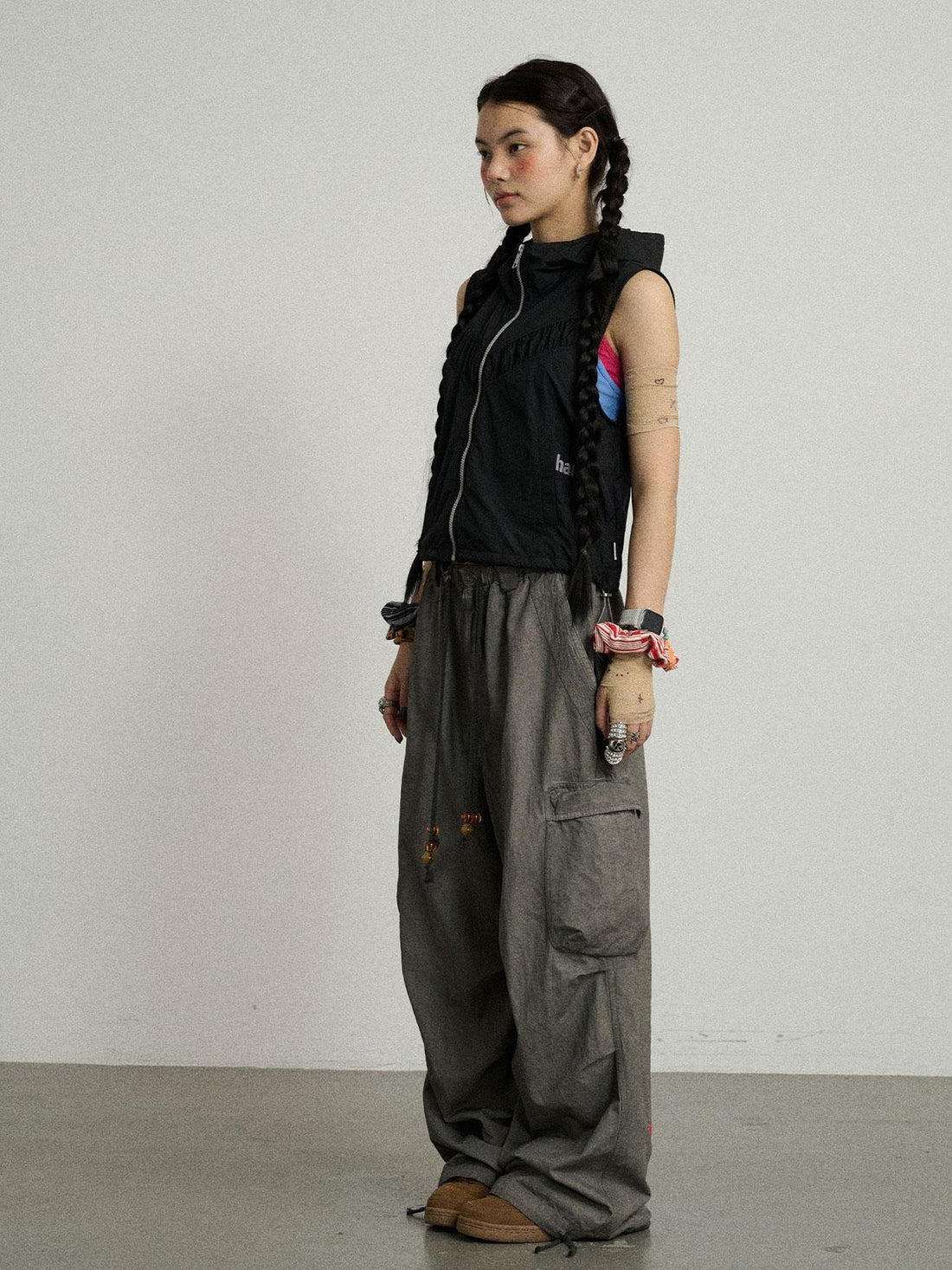 Achihara Ice Sunproof Sleeveless Hoodie