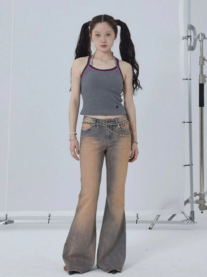 Japanese Style Strapless Crop Top