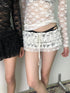 Achihara Layered Lace A-Line Mini Skirt
