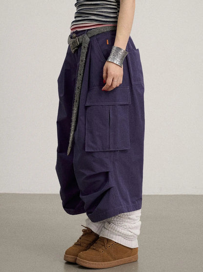 Lazy Point Casual Pleated Wide Leg Pants