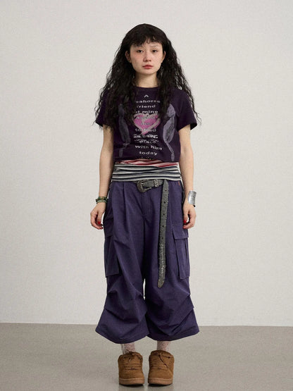 Lazy Point Casual Pleated Wide Leg Pants