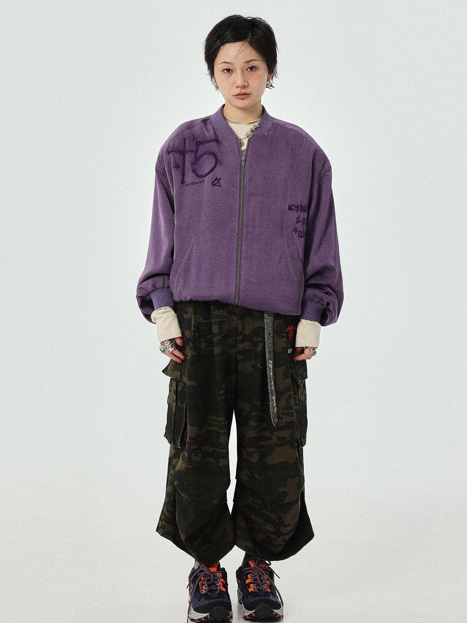 Achihara Lightweight Padded Shoulder Baseball Jacket