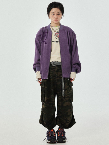 Achihara Lightweight Padded Shoulder Baseball Jacket