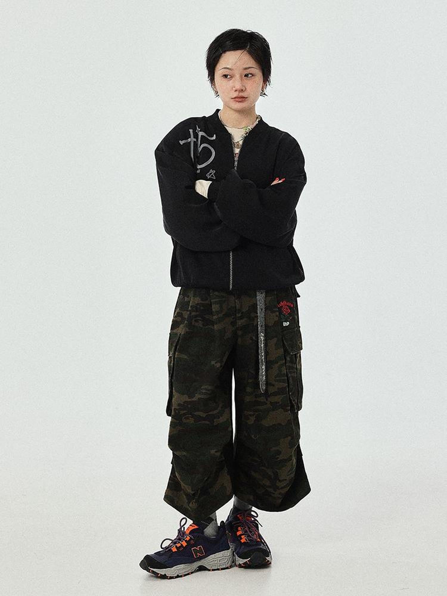 Achihara Lightweight Padded Shoulder Baseball Jacket