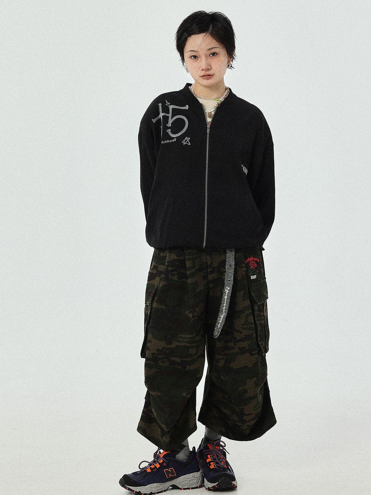 Achihara Lightweight Padded Shoulder Baseball Jacket