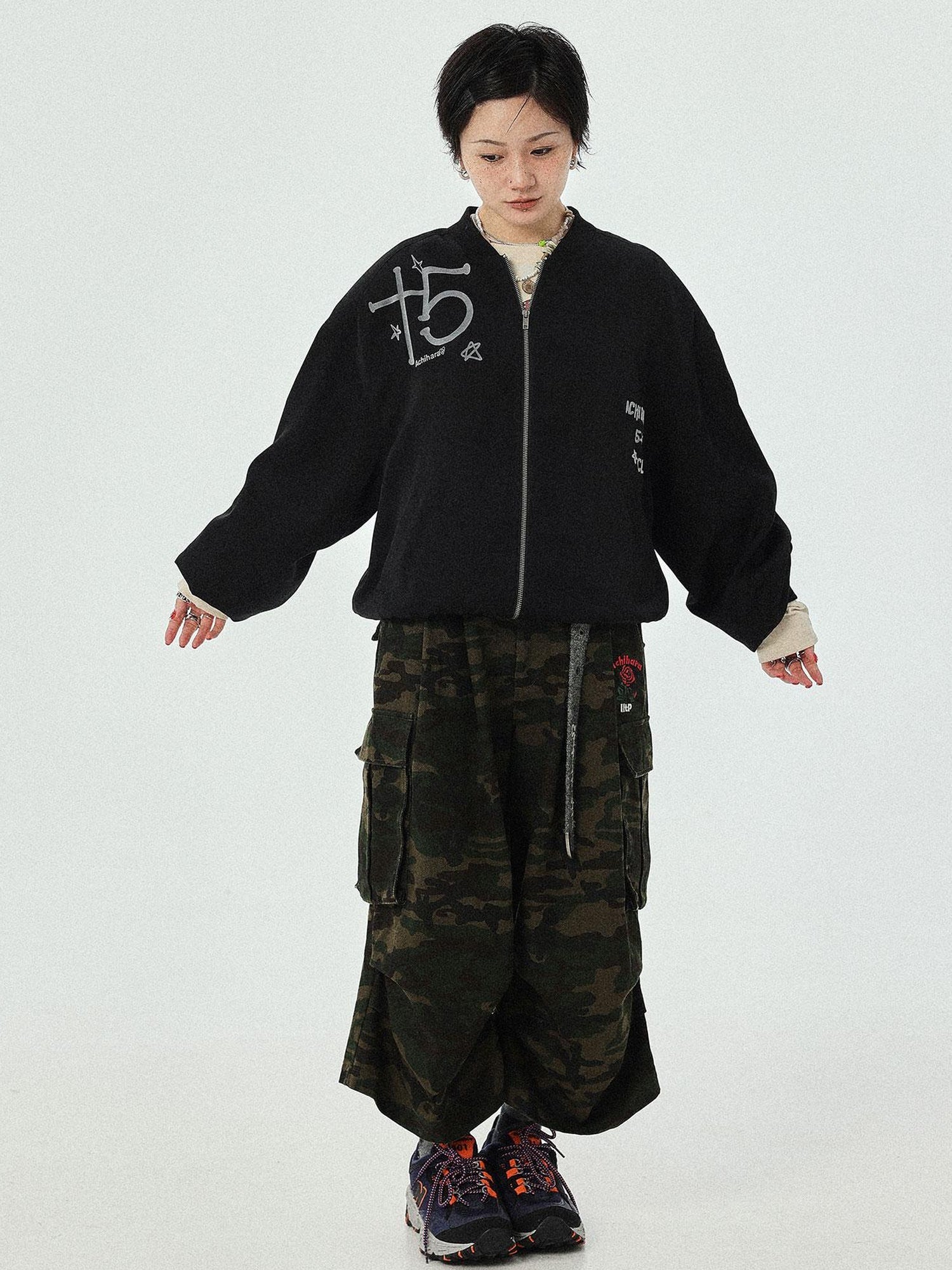 Achihara Lightweight Padded Shoulder Baseball Jacket