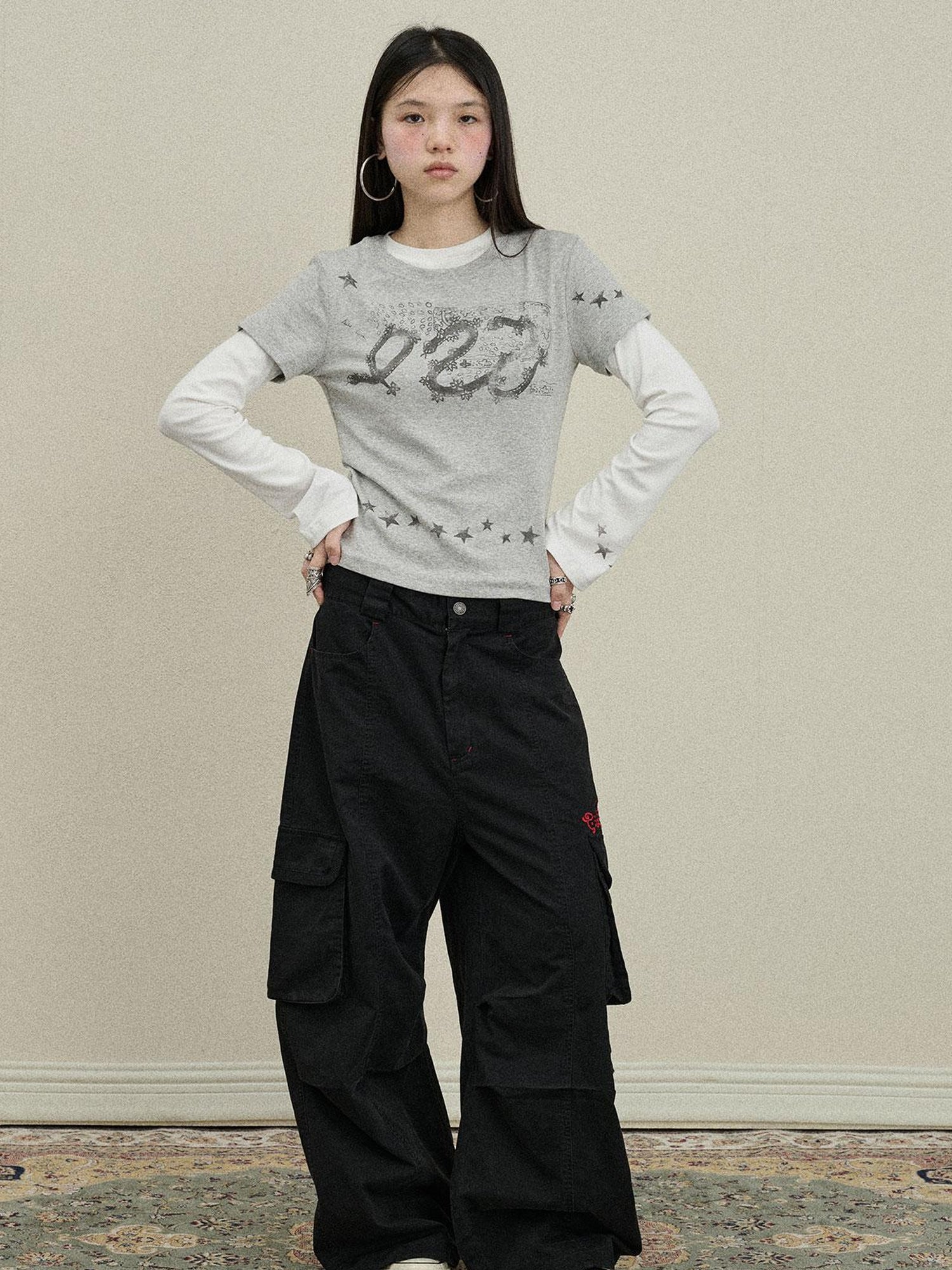 Update Achihara Loose Fit Denim Overalls 2025 Autumn New Drop Leg Trousers