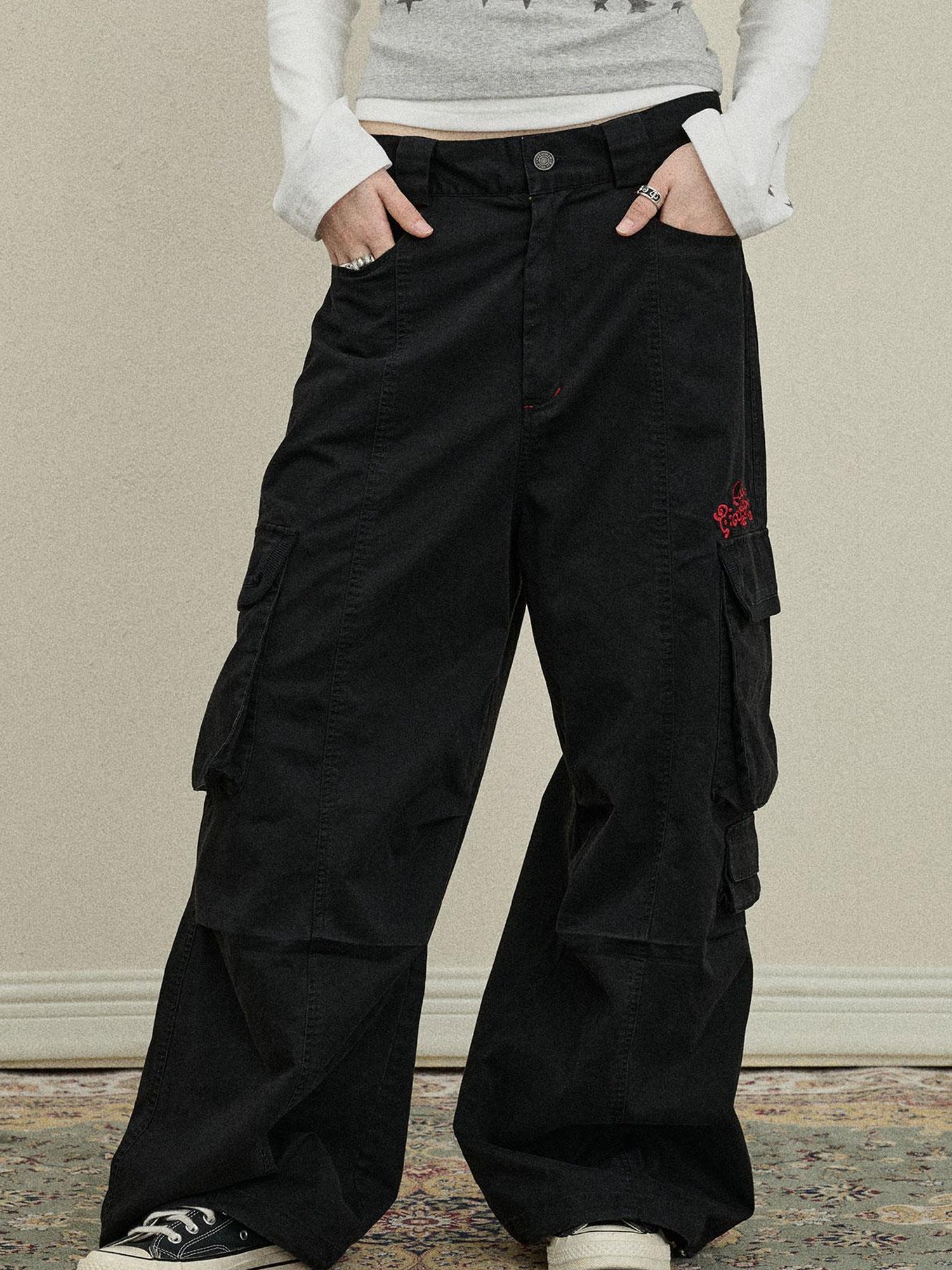 Update Achihara Loose Fit Denim Overalls 2025 Autumn New Drop Leg Trousers