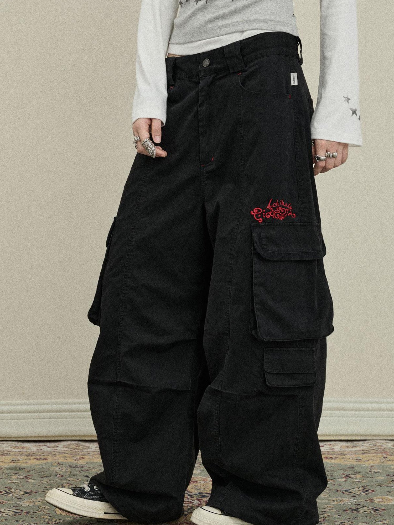 Update Achihara Loose Fit Denim Overalls 2025 Autumn New Drop Leg Trousers