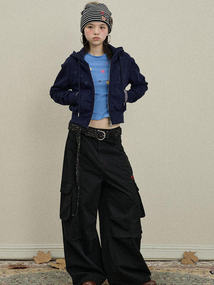 Update Achihara Loose Fit Denim Overalls 2025 Autumn New Drop Leg Trousers