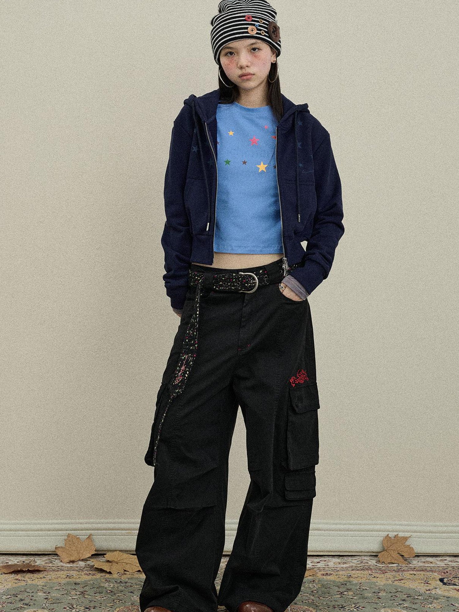 Update Achihara Loose Fit Denim Overalls 2025 Autumn New Drop Leg Trousers