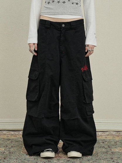 Loose Fit Denim Overalls 2025 Autumn New Drop Leg Trousers