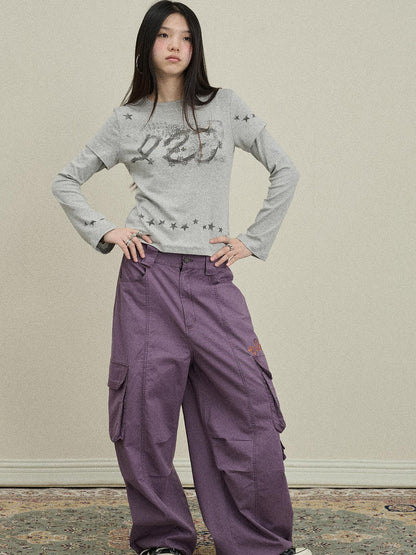 Update Achihara Loose Fit Denim Overalls 2025 Autumn New Drop Leg Trousers