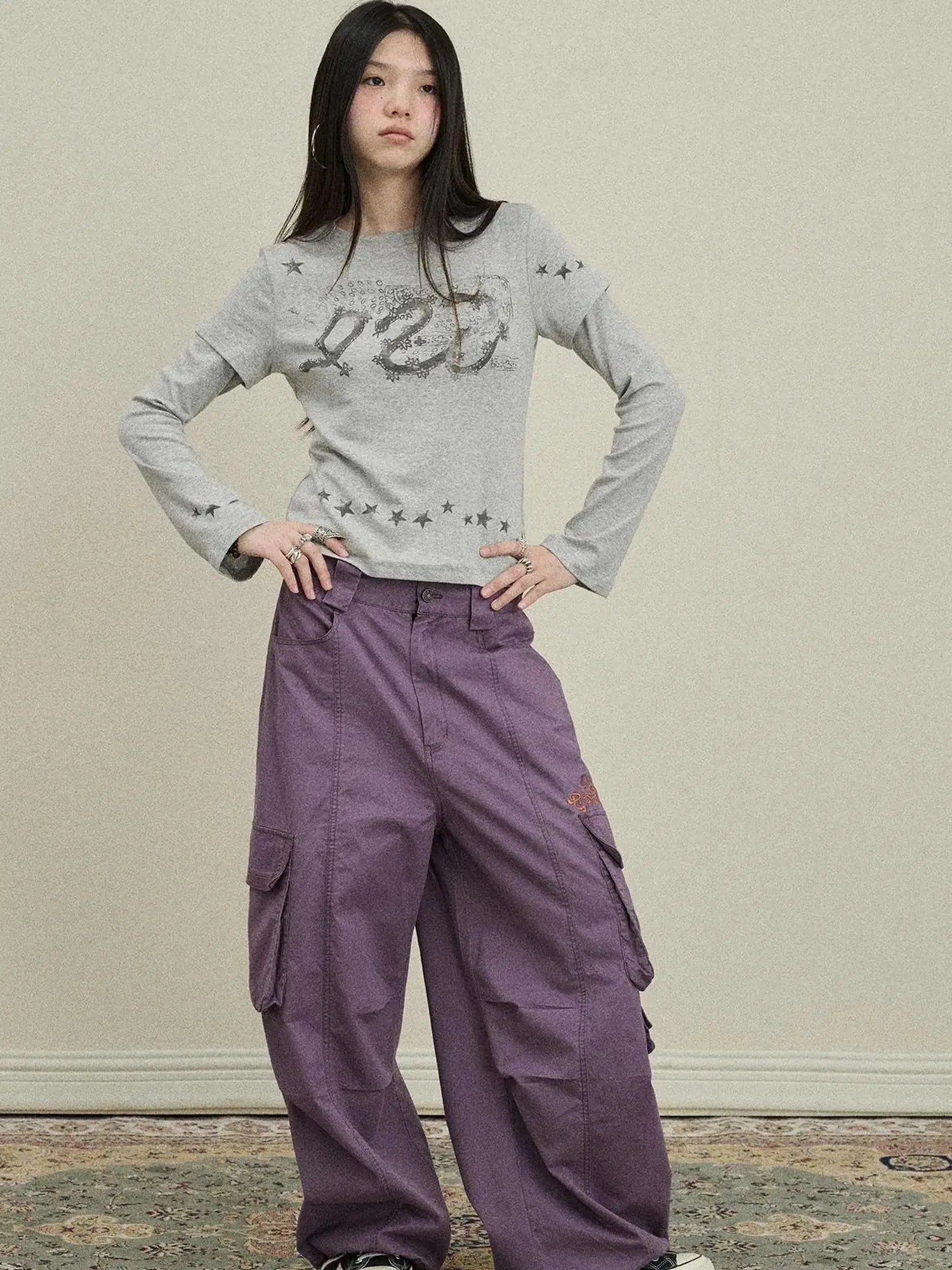 Loose Fit Denim Overalls 2025 Autumn New Drop Leg Trousers