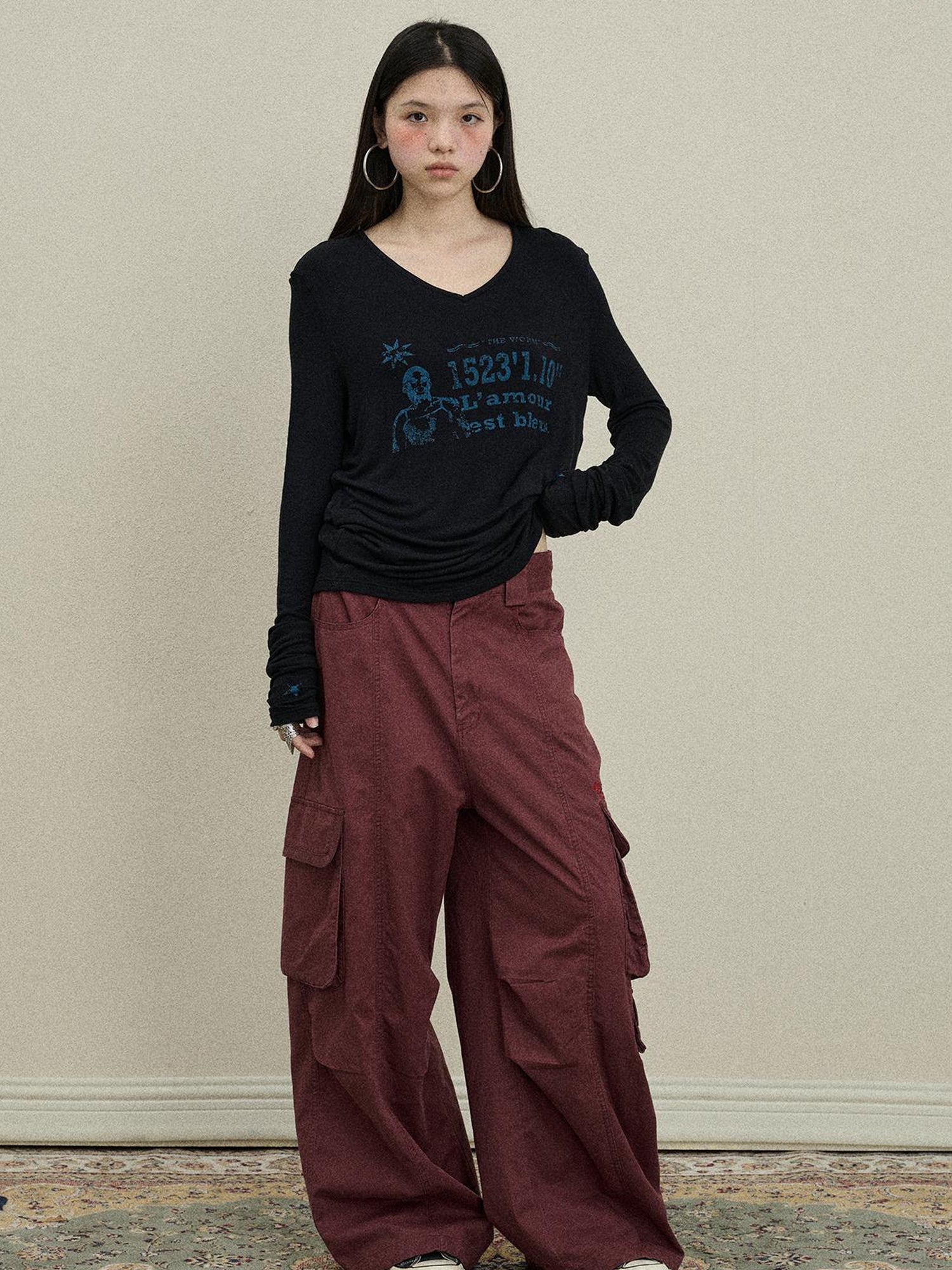 Update Achihara Loose Fit Denim Overalls 2025 Autumn New Drop Leg Trousers