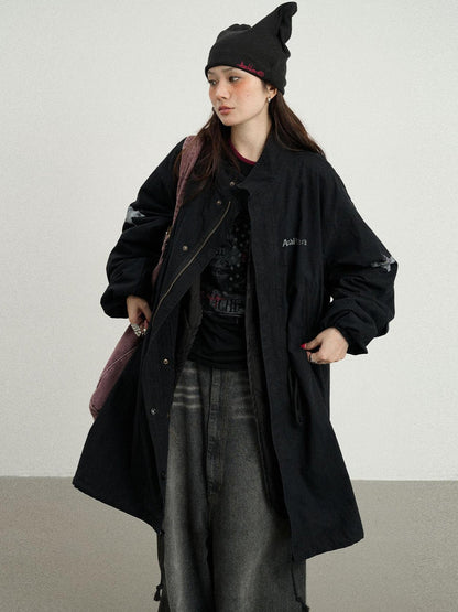 Achihara Love Eraser Trench Coat
V-neck
T-shirt
Long-Sleeve