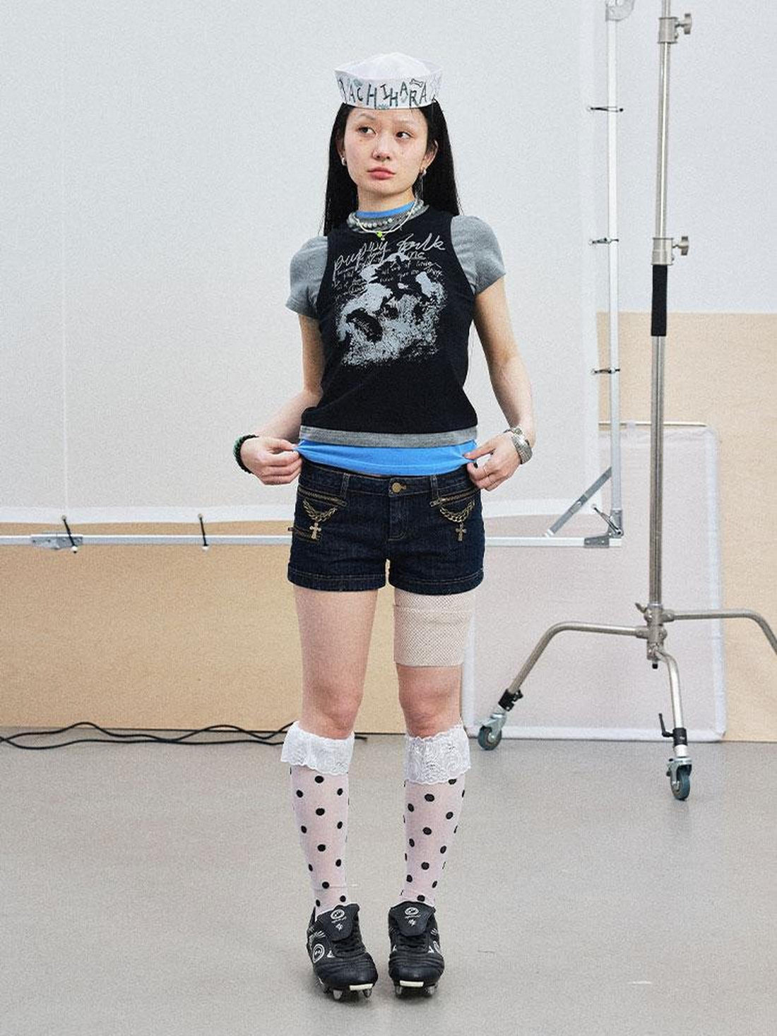 Achihara Lukasi Super Low-Rise Denim Hot Shorts
