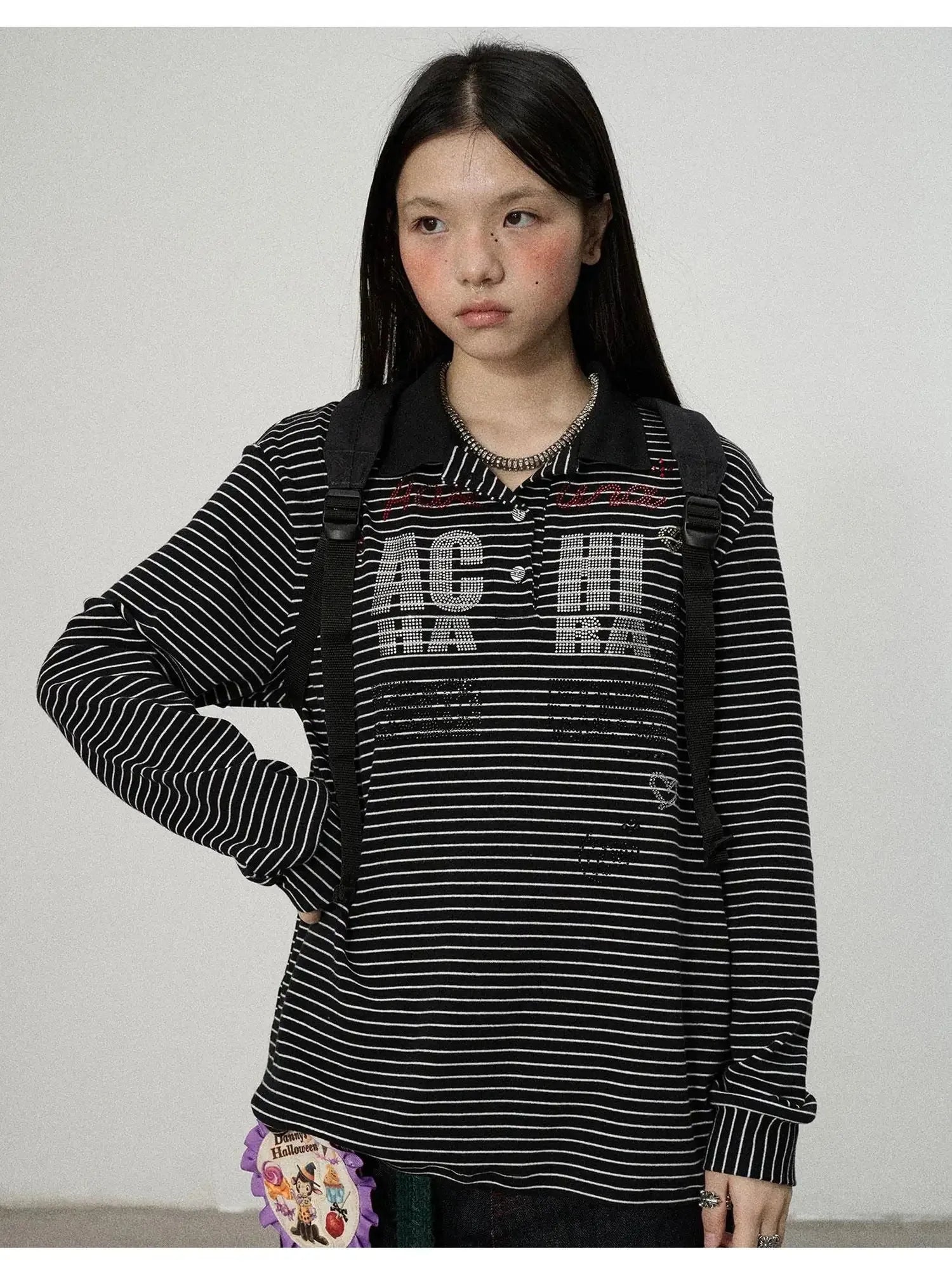 Matata 2.0 Stripe Polo Shirt Relaxed Fit Cotton Blend