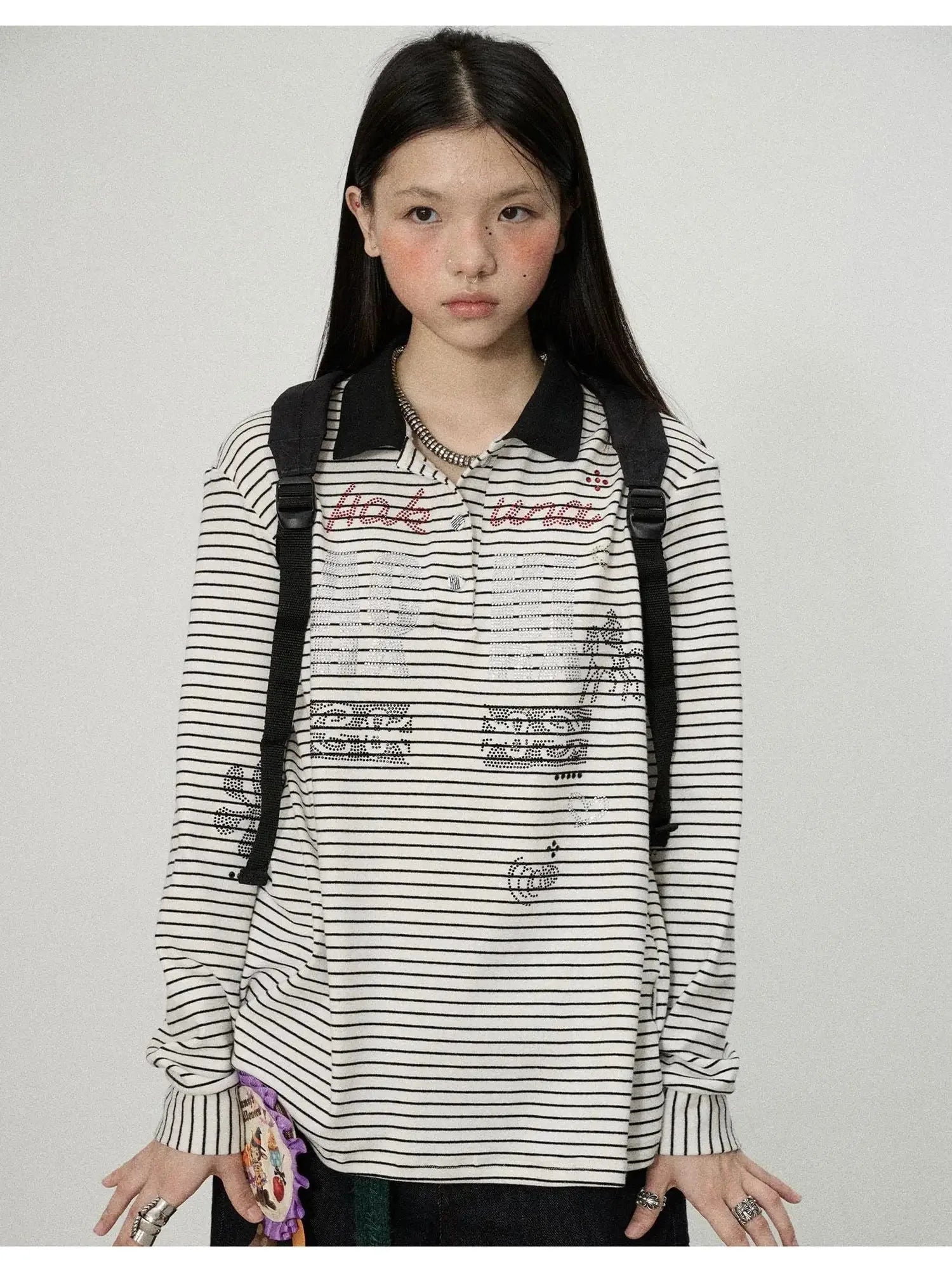 Matata 2.0 Stripe Polo Shirt Relaxed Fit Cotton Blend