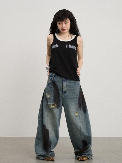 Achihara Melting Ice V-Neck Slip Top