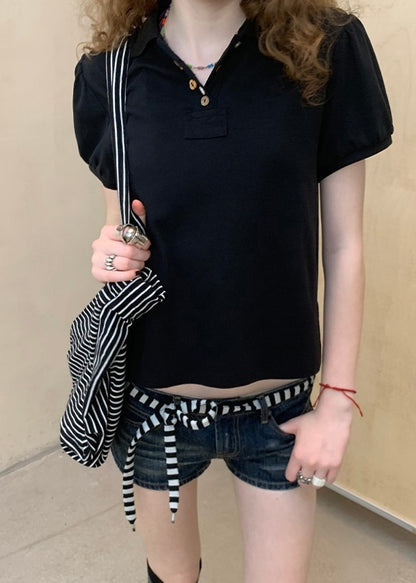 Achihara_Minimalist_Puff_Sleeve_Polo_Women&