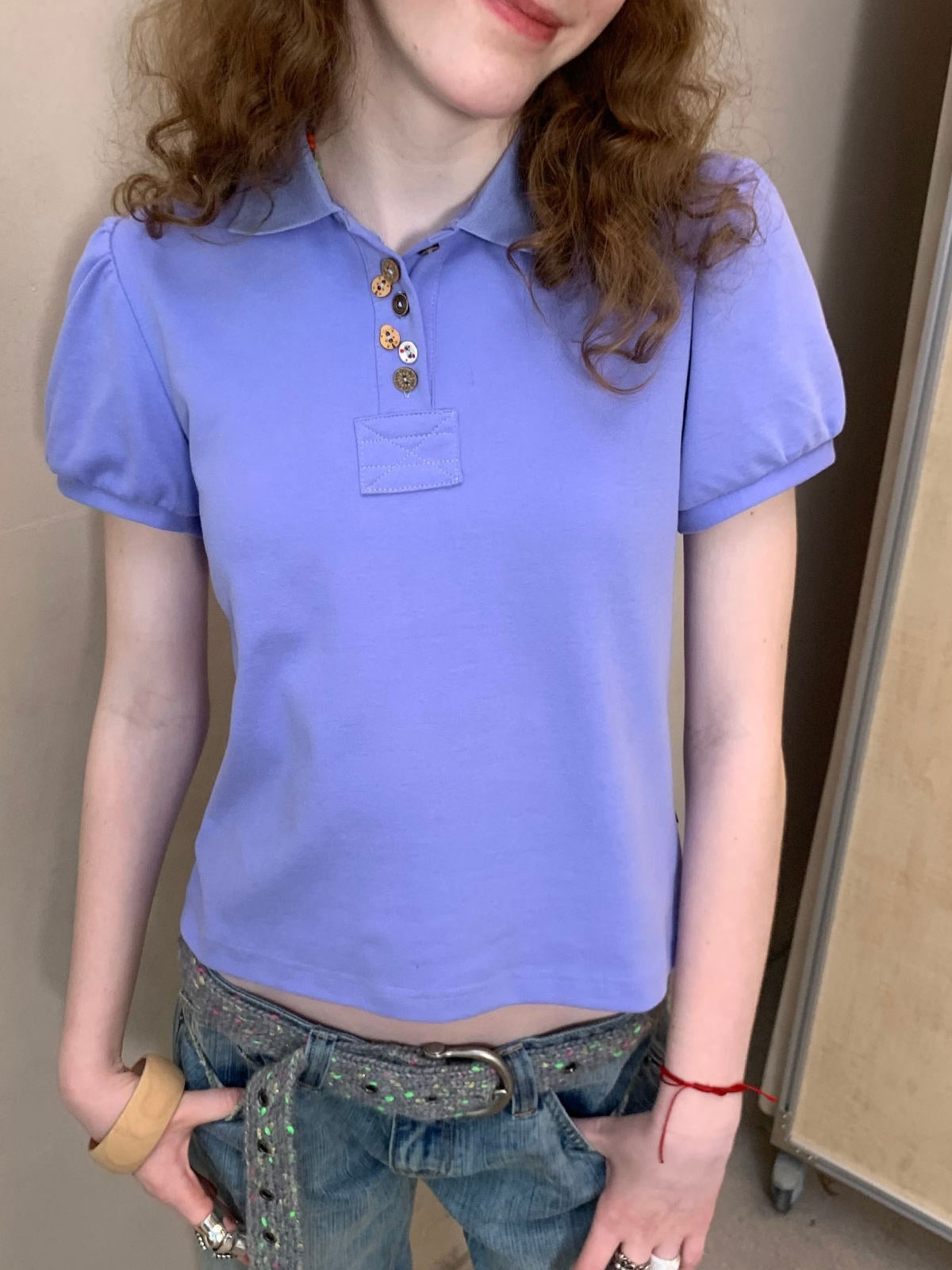Achihara_Minimalist_Puff_Sleeve_Polo_Women&