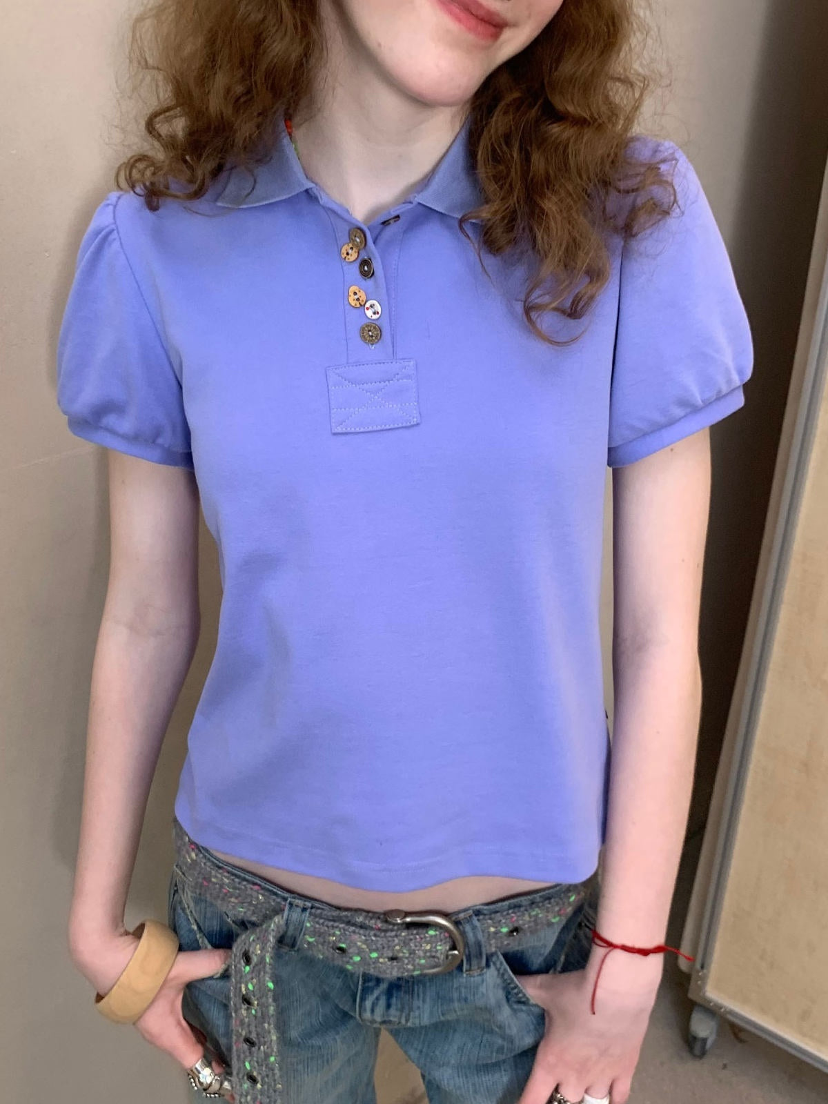 Achihara_Minimalist_Puff_Sleeve_Polo_Women&