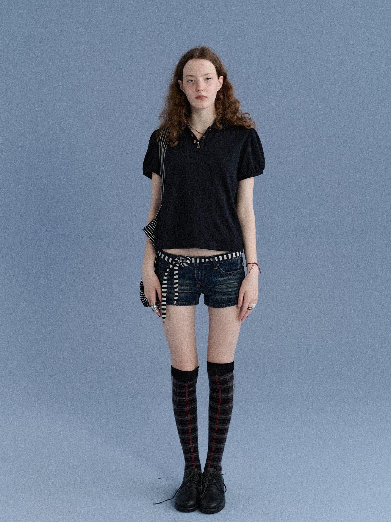 Achihara Minimalist Puff Sleeve Polo Women&